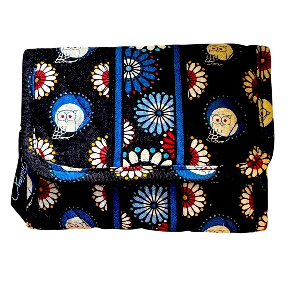 Vera Bradley Night Owl Pocket Tri‑fold Wallet Retired‎ 2008
